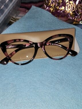 YNS Generic Pink Tortoiseshell Cat-Eye Women's Reading Glasses